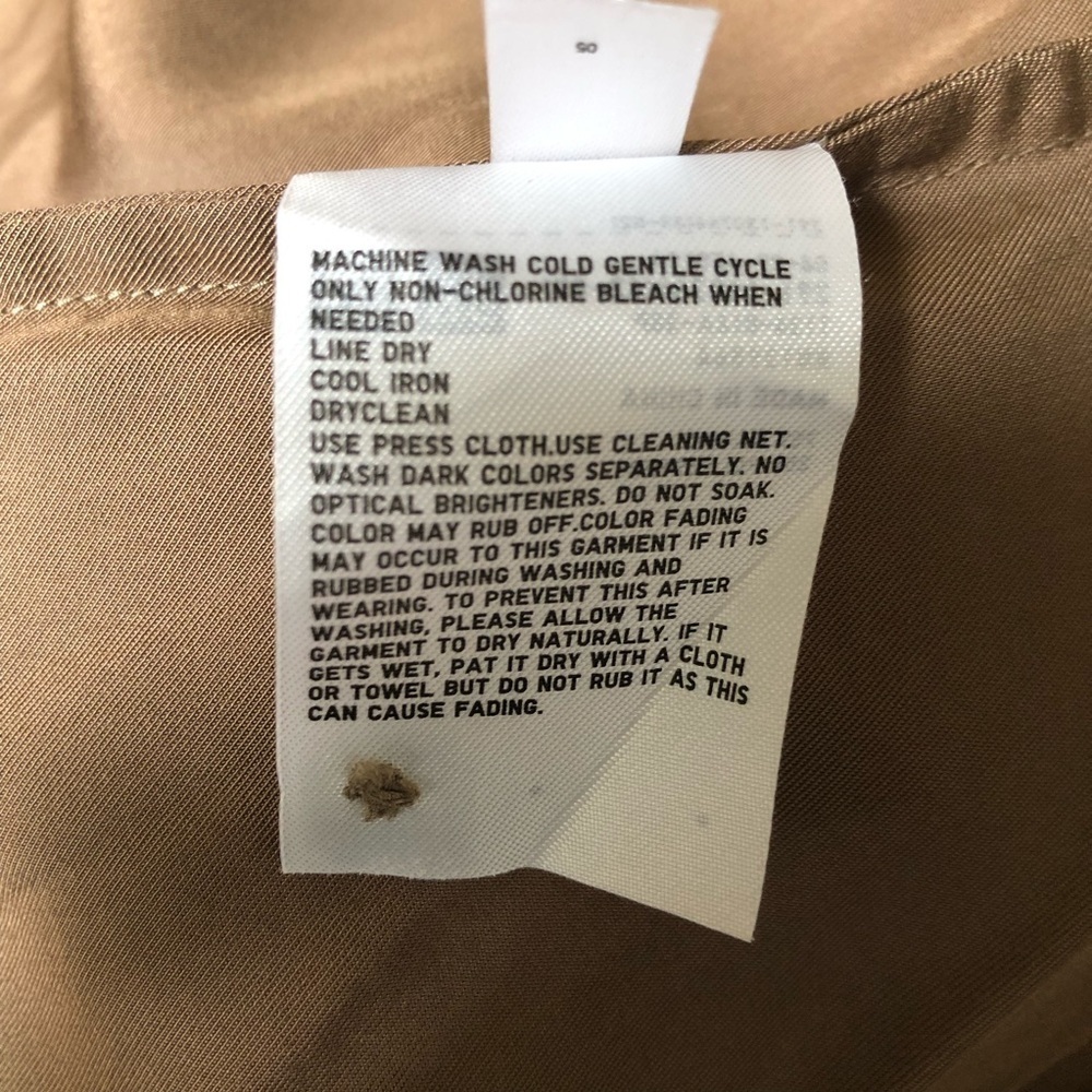 Uniqlo Medium Brown Long Sleeve Button Front Dress Size M - Picture 9 of 10